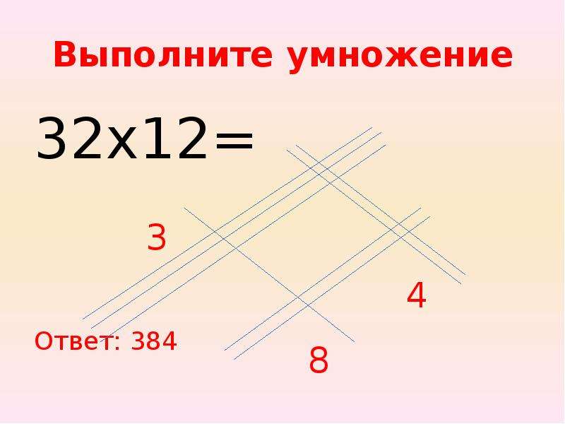 Выполнение умножение. Графический способ умножения. Умножение по этапно. Умножение по диагонали. Выполнить умножение разными способами.