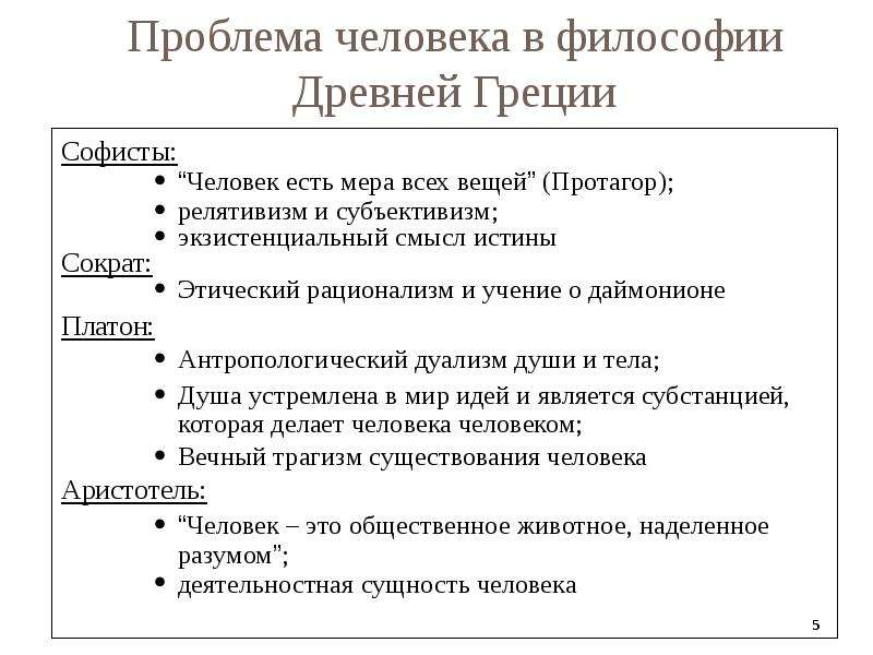 Философская антропология, слайд №5