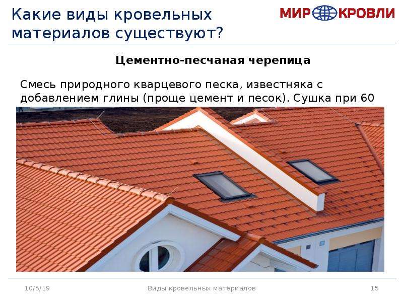 Кровельные материалы презентация