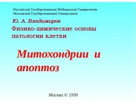 Физико-химические основы патологии клетки. Митохондрии и апоптоз