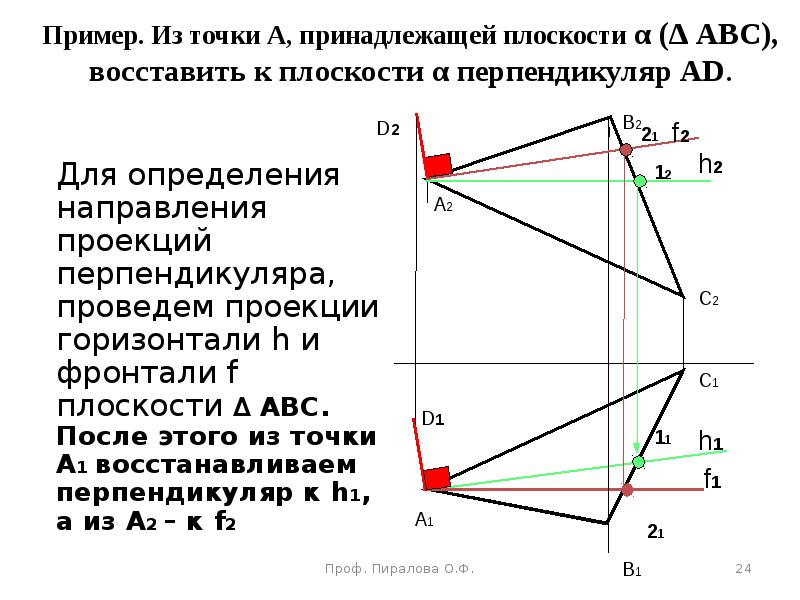 Провести перпендикуляр к плоскости прямоугольника. Построение перпендикуляра к плоскости. Перпендикуляр проведенный из точки к плоскости. Построение точки принадлежащей плоскости.