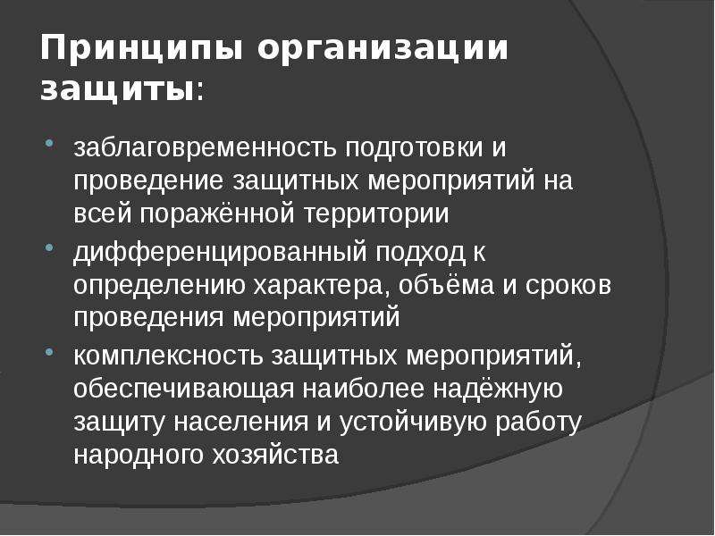 Принципы проведения