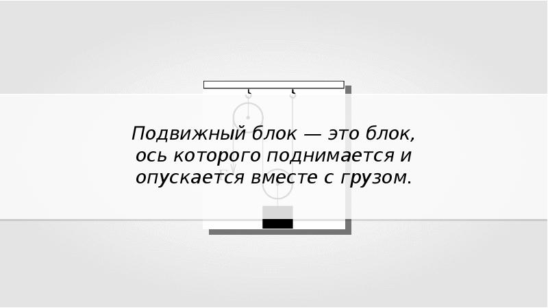 Блоки применение правила равновесия рычага к блоку 7 класс презентация