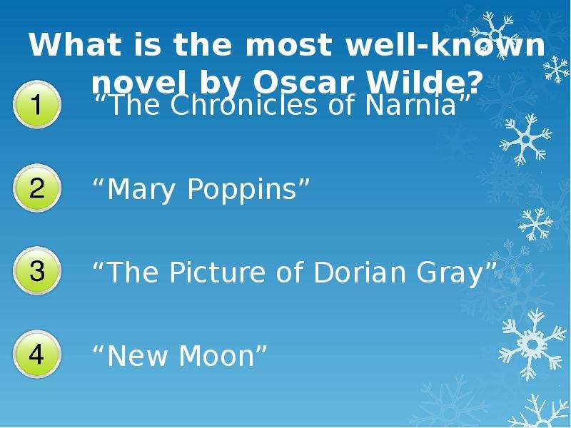 What is the most well-known novel by Oscar Wilde? What is the most well-known novel by Oscar Wilde?