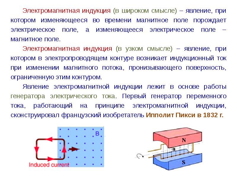 Электромагнитная индукция презентация