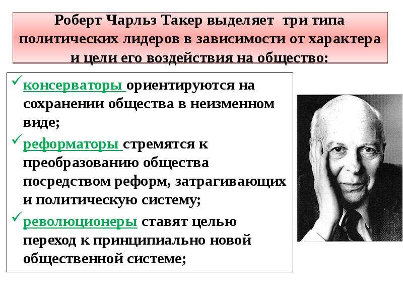 Человек в политической жизни. Классификация Такера типы лидерства. Типы политических лидеров. Типы политического лидерства по Такеру. Четыре типа политических лидеров.