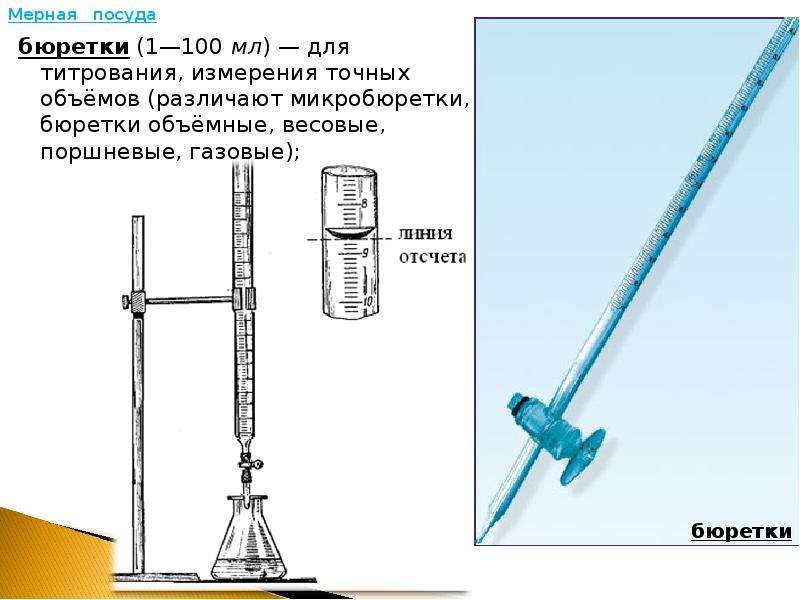 Бюретка фото в химии