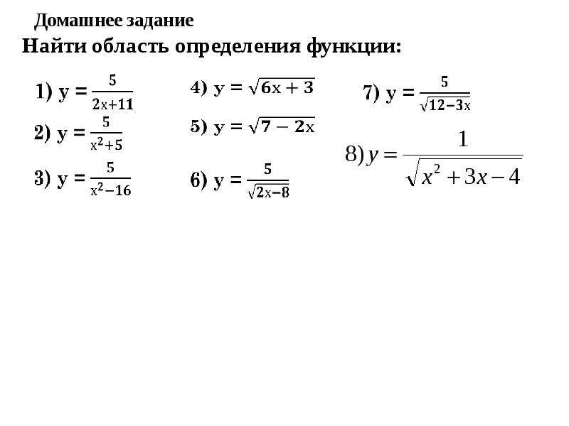 X2 4 область определения