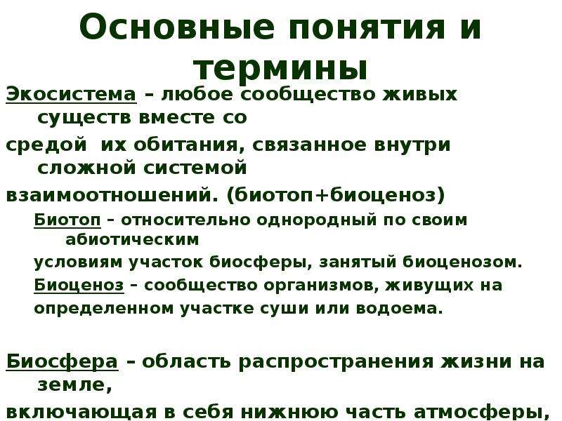 Роль экологии в формировании современной картины мира и в практической деятельности людей