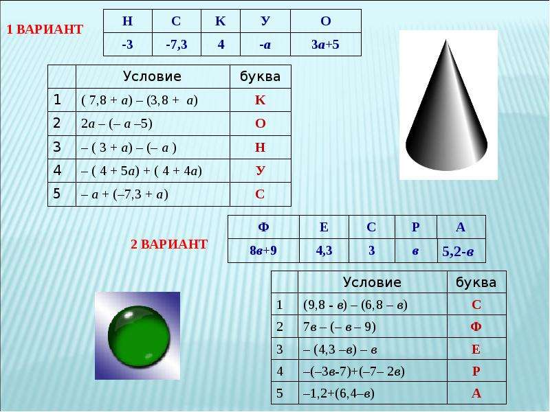 Приведение слагаемых калькулятор