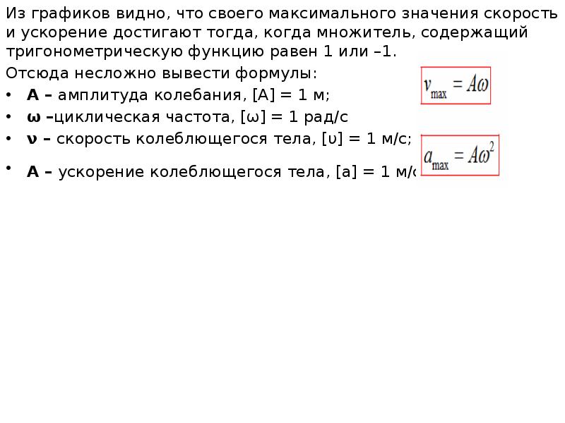 Максимальное значение скорости