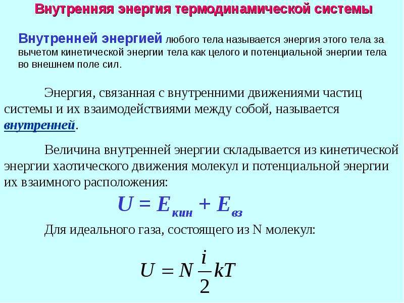 Основы термодинамики презентация