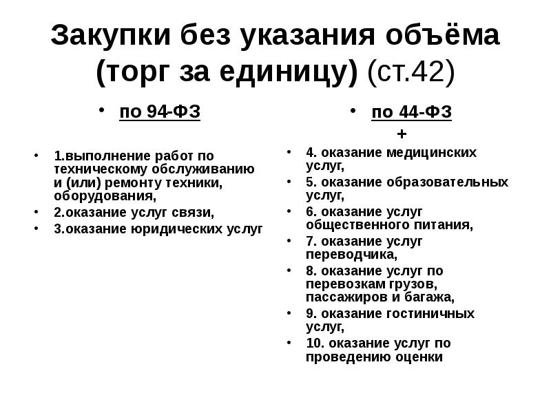 Образец контракта с неопределенным объемом по 44 фз