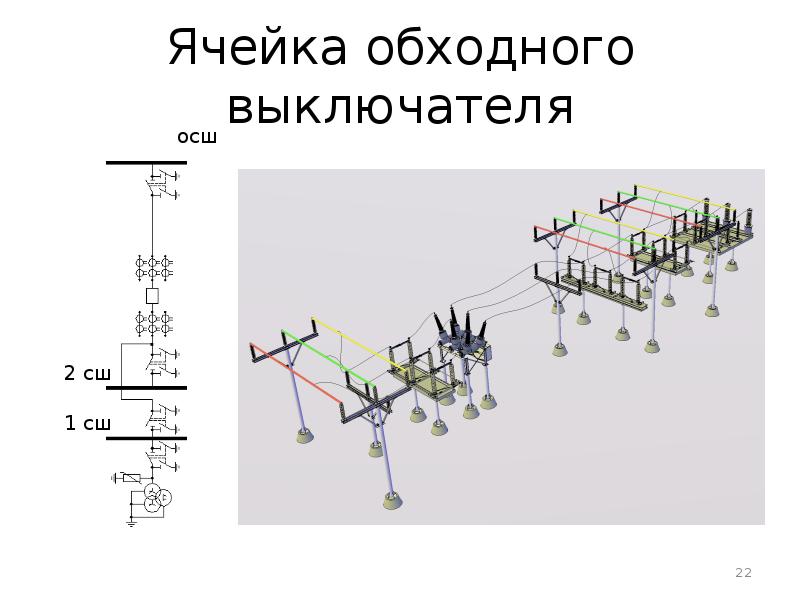 Обходной выключатель на схеме