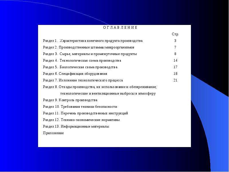 Подраздел сырье и энергия плана производства содержит информацию