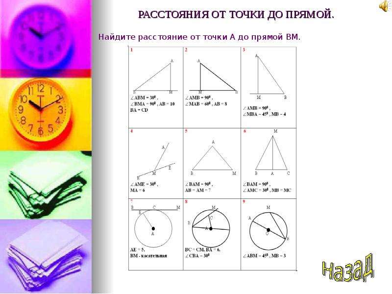 Упражнения по планиметрии на готовых чертежах