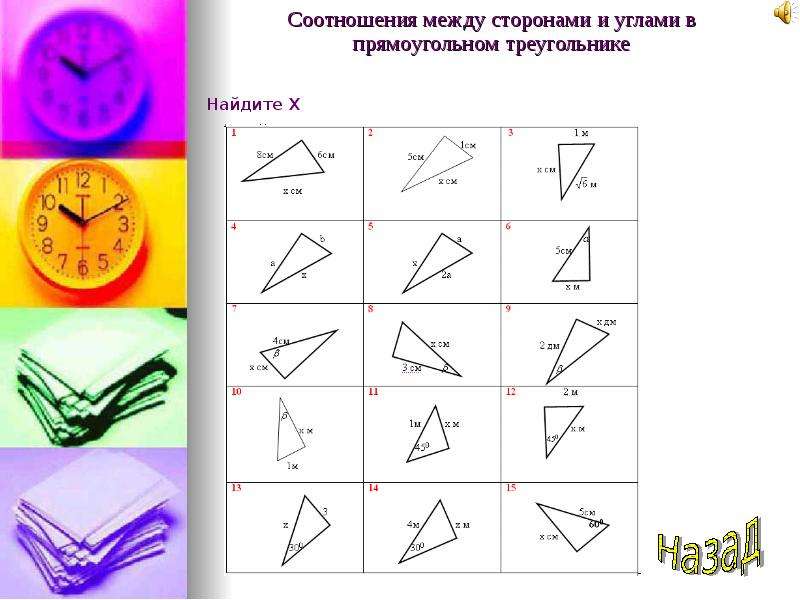 Упражнения по планиметрии на готовых чертежах