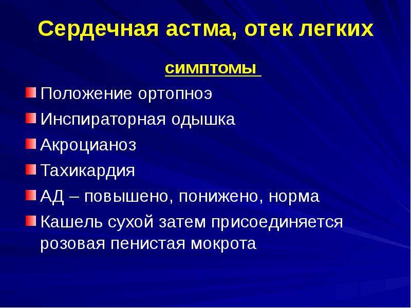 Симптомы отека легких. Клинические проявления отека лёгких. Сердечная астма и отек легких.