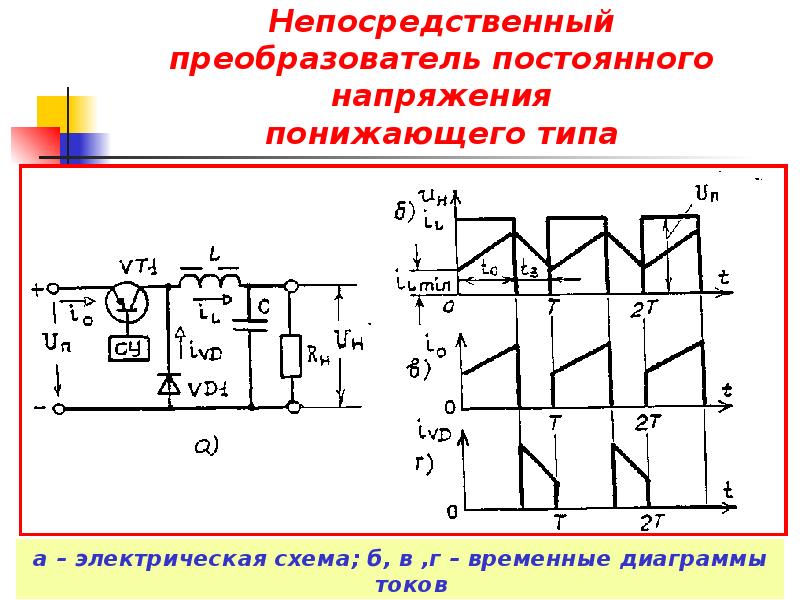 Преобразователи напряжения принцип