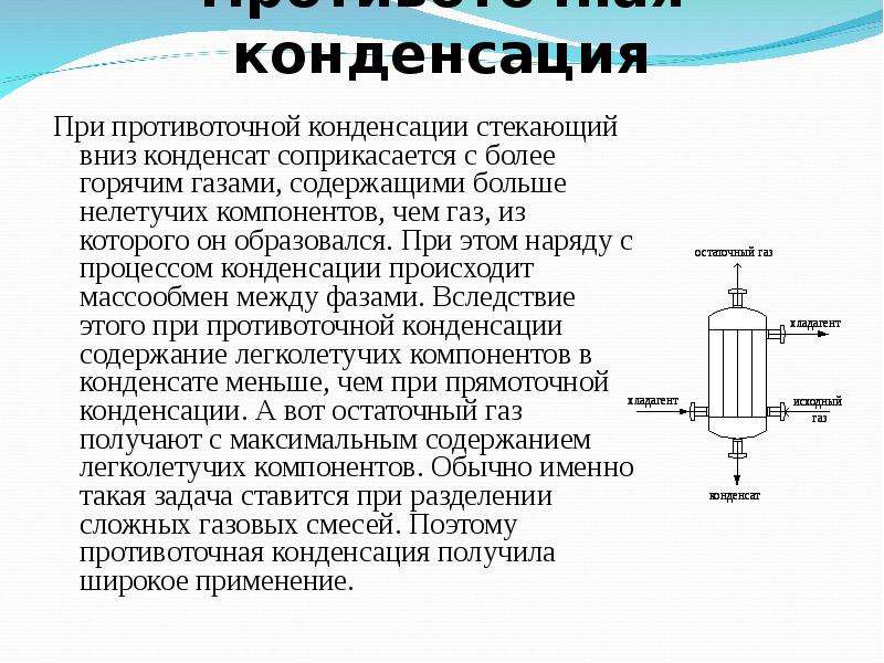 Процесс конденсации паров