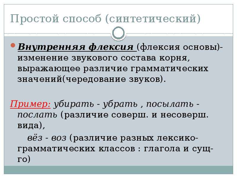 Корень выражает. Внутренняя флексия это в языкознании примеры. Флексия это в языкознании. Внутренняя флексия в русском языке. Флексия это в лингвистике.