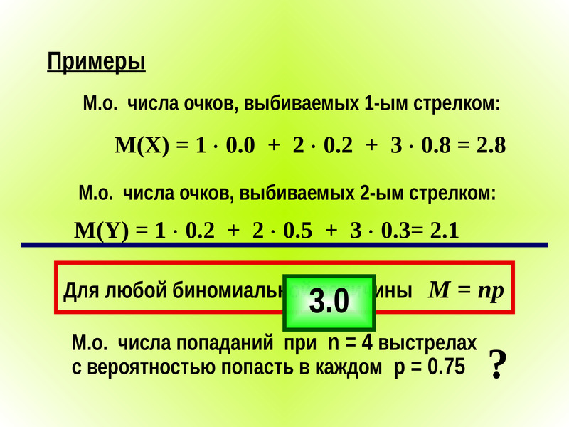 Тема 5. При каком числе выстрелов наивероятнейшее число попаданий равно 16.