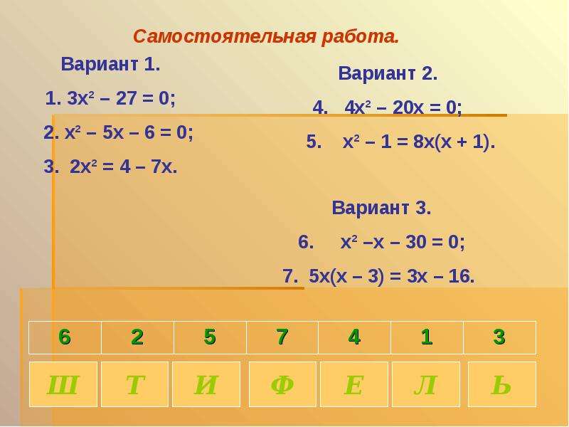 Х2 6х 9 0 квадратное уравнение