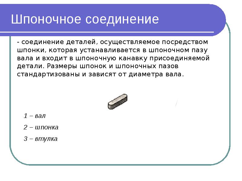 Шпоночные соединения презентация