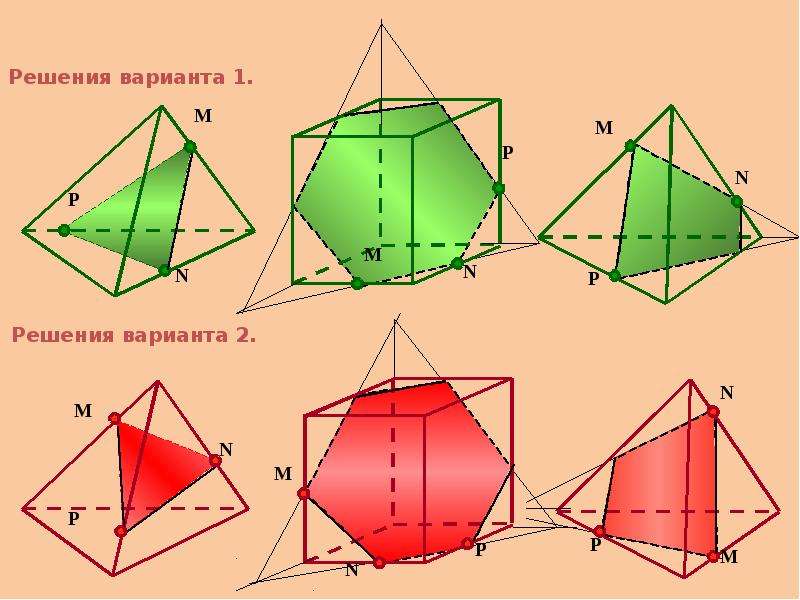 Изображены сечения параллелепипеда. Сечение многогранника примеры. Геометрия Атанасян построение сечений многогранников. Построение сечений. Построить сечение многогранника.