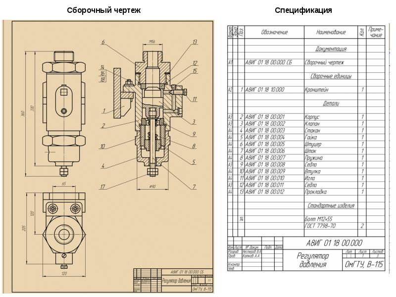 Как оформить сборочный чертеж