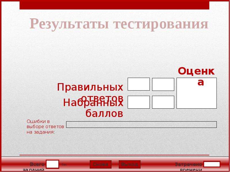 Тест готовимся к огэ. Интерактивный тест. Интерактивные тестовые задания. Слайд варианты ответов. Тестирование в POWERPOINT С результатами ответов.