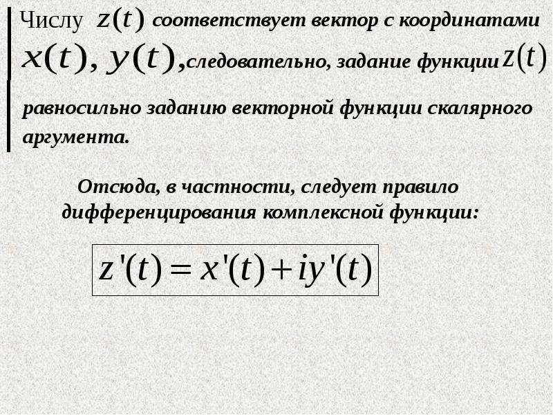 Абсолютно интегрируемые функции. Комплексные функции. Производная комплексной функции. Вычеты комплексной функции.