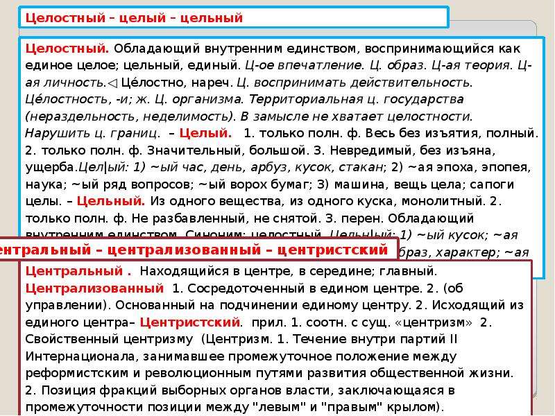 Задания паронимы егэ 5. Целый цельный целостный паронимы. Целостный пароним. Цельный пароним. Пароним к слову цельный.