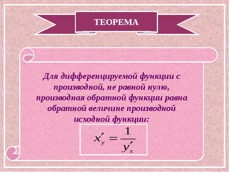 Обратная производная. Формула производной обратной функции. Производная от обратной функции. Производная обратной функц. Производные обратных функций.