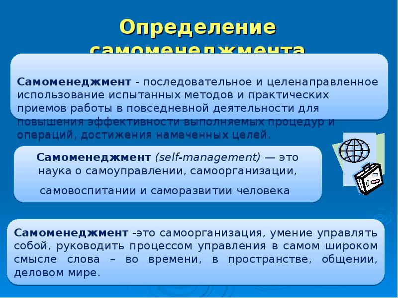 Правила самоменеджмента для руководителя проекта