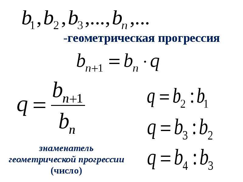 Формула геометрической прогрессии. Геометрическая прогрессия формулы 9 класс нахождение q. Знаменатель геом прогрессии. Формула суммы геометрической прогрессии 9. Геометрическая прогрессия 9 класс формулы и определения.