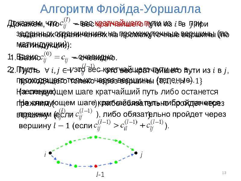 Алгоритм флойда уоршелла презентация