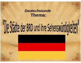 Deutschstunde. Bundesrepublik Deutschland