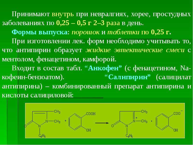 Бензоатом. Производные пиразолона. Антипирин таблетки. Производные пирролидина. Лекарств формы антипирина.