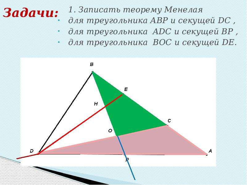 Теорема чевы и менелая презентация