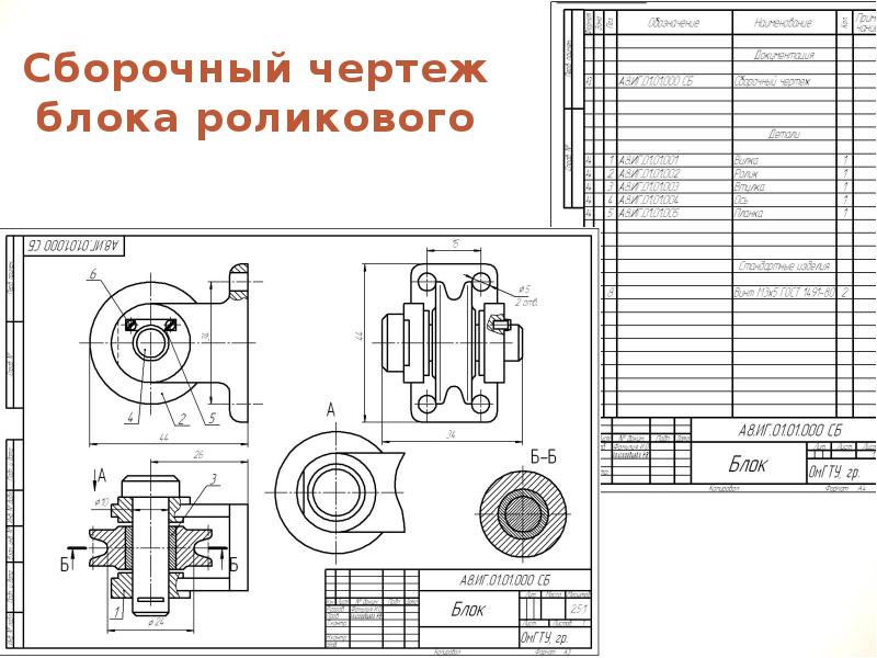 Сборочные чертежи изделий