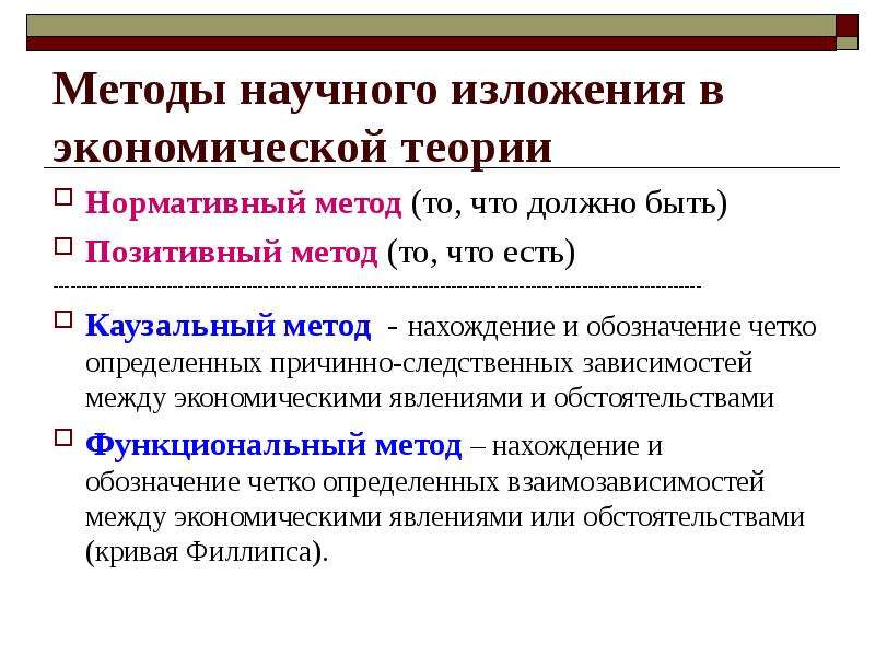 Подходы в экономике. Методы научного изложения в экономике. Методы изложения теории. Метод познания и изложения в экономике. Каузальный и функциональный метод.