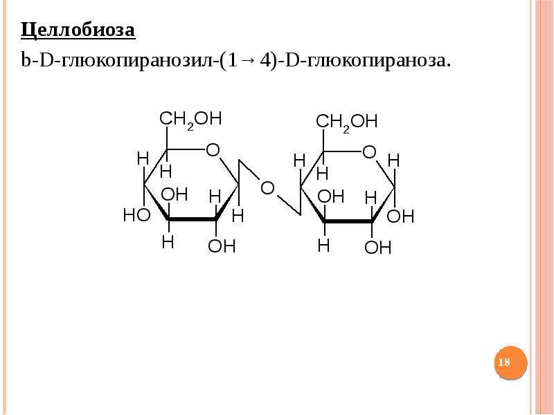 Схема образования целлобиозы