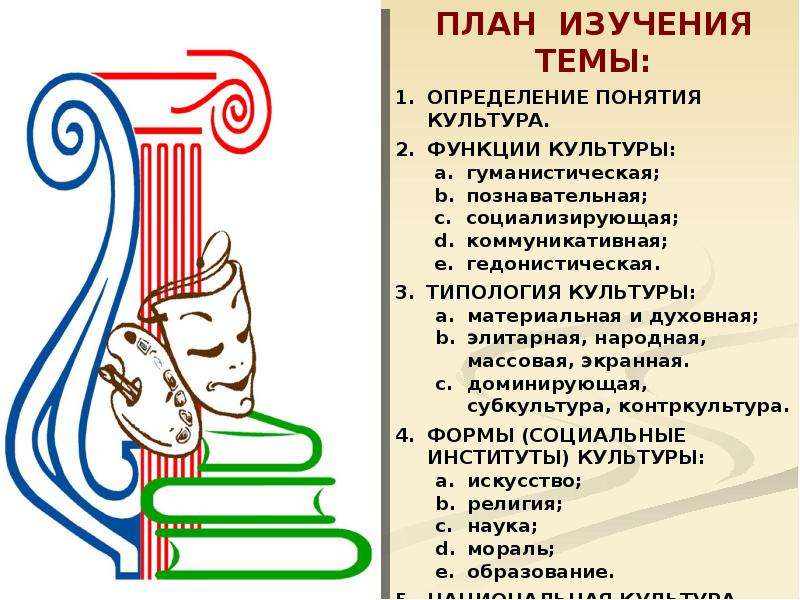 Понятие темы культуры. План культура и ее формы. Сложный план культура и ее формы. Понятие культуры план. План на тему формы и разновидности культуры.