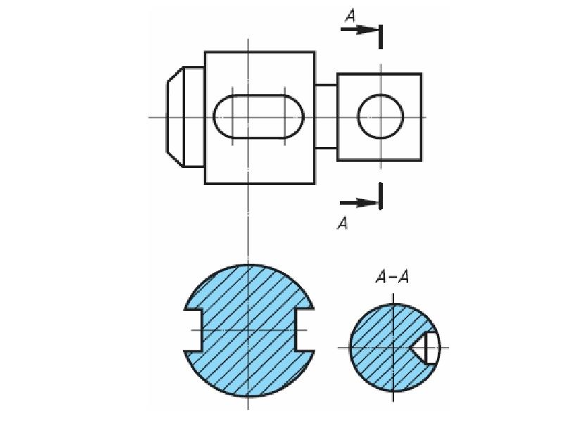 Вынесенное сечение на чертеже. Рис 168 черчение сечение. Сечения прямоугольных деталей. Чертеж сечение на бумаге. Как сделать сечение на чертеже.
