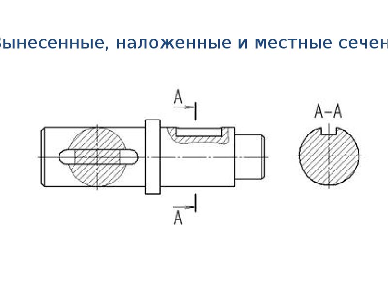 Продольное сечение на чертеже