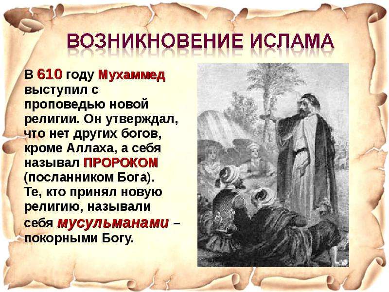 Презентация ислам мухаммад