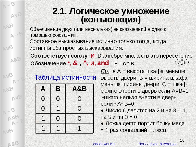 Объединить логические. Равносильные логические выражения. Логическая таблица истинности. Таблица истинности операции объединения. Логическое умножение таблица.