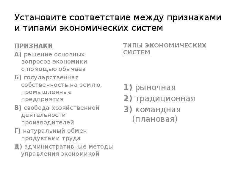 Установите соответствие между особенностями наступления юридической