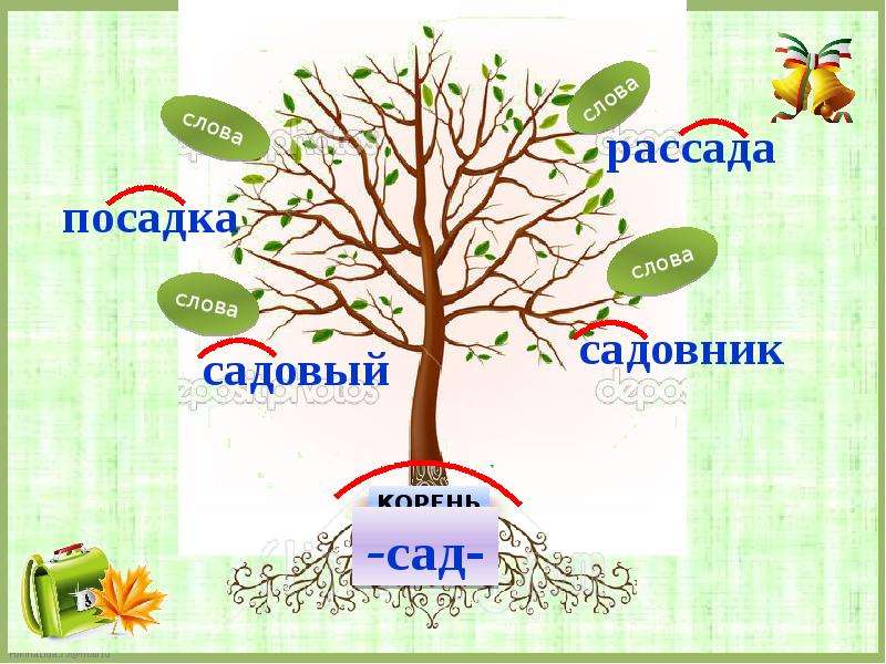 Однокоренные слова дерево 3 класс проект